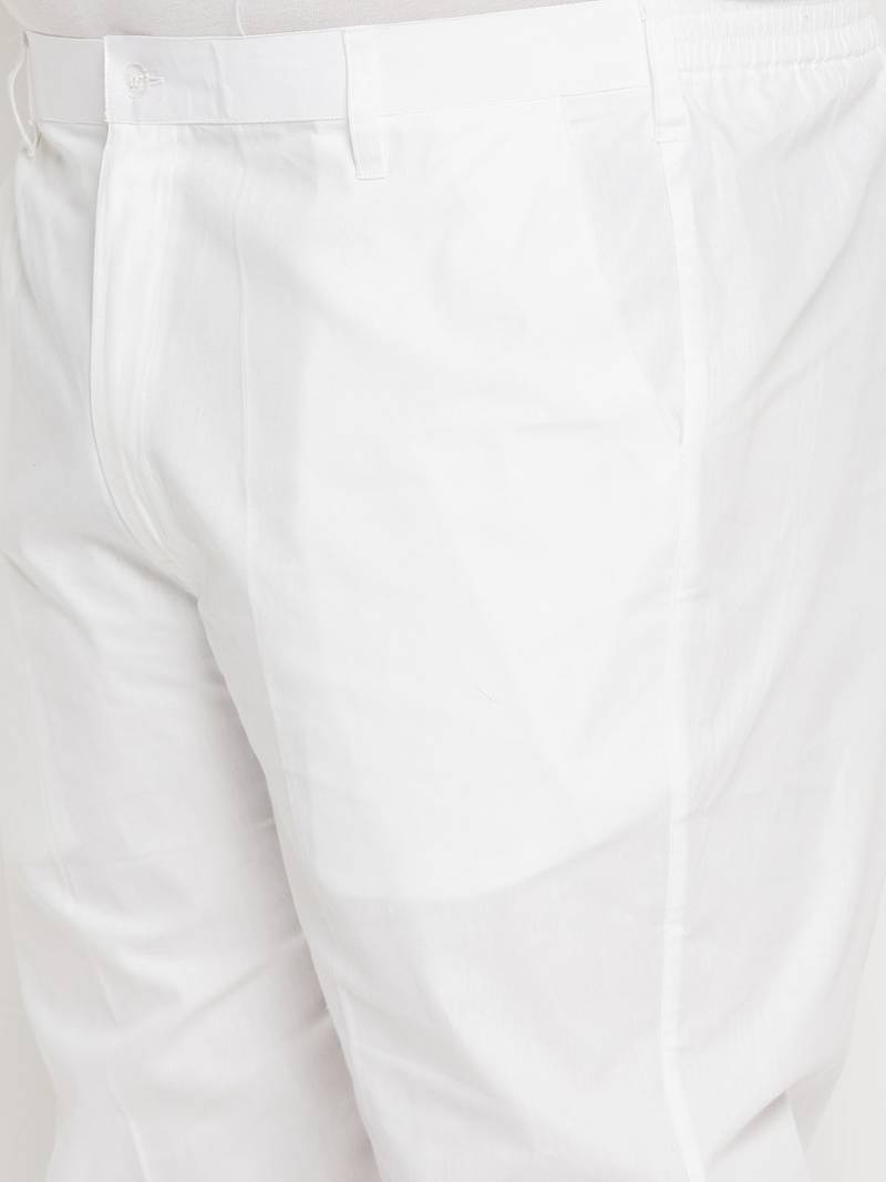 Yellow and white pure cotton kurta pyjama set