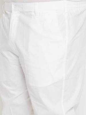 Men's pink and white pure cotton kurta pyjama set 5