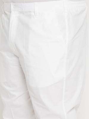 Men's white pure cotton kurta pyjama set 5