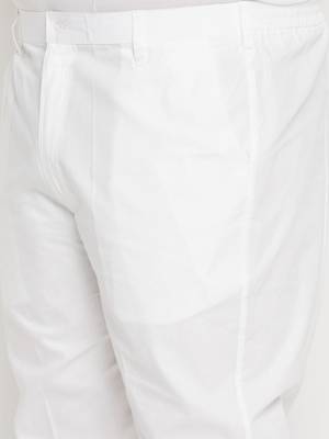 Men's yellow and white pure cotton kurta pyjama set 5