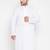 Men's white pure cotton kurta