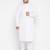 Men's white pure cotton kurta