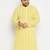 Men's mustard pure cotton kurta