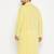 Men's mustard pure cotton kurta