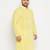 Men's mustard pure cotton kurta