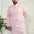 Men's pink pure cotton kurta