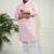 Men's pink pure cotton kurta