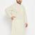 Men's yellow pure cotton kurta