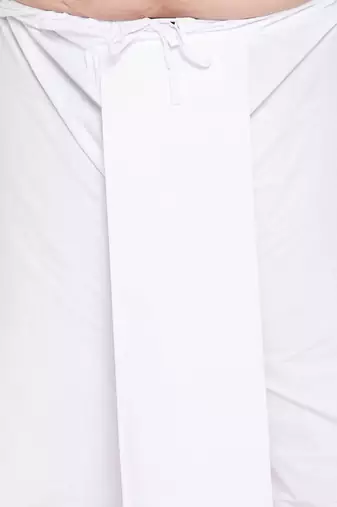Blue and white pure cotton kurta and dhoti set