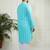 Men's Blue and white pure cotton kurta pyjama set