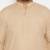 Men's light brown cotton blend pathani kurta set