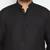 Men's black cotton blend pathani kurta set
