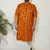 Men's yellow and cream cotton blend kurta pyjama set
