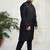 Men's black viscose kurta pyjama set