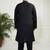 Men's black viscose kurta pyjama set