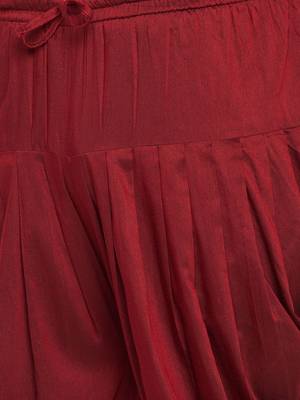 Men's black and maroon silk blend sherwani set 5