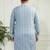 Men's Blue cotton kurta