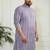 Men's purple cotton kurta