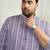 Men's purple cotton kurta