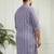 Men's purple cotton kurta
