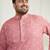 Men's pink cotton kurta