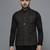 Men Multicolor abstract print nehru jacket