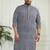 Men's indigo blue cotton kurta