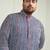 Men's indigo blue cotton kurta