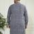 Men's indigo blue cotton kurta
