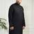 Men's black cotton linen kurta