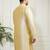 Men's gold silk blend kurta