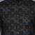 Men knitted blue block print nehru jacket