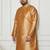 Men's rose gold silk blend kurta