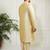Men's gold silk blend kurta, pyjama