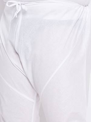 Men's grey silk blend kurta pyjama set 5