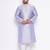 Men's Purple silk blend kurta pyjama set