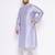 Men's Purple silk blend kurta pyjama set