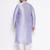 Men's Purple silk blend kurta pyjama set