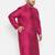 Men's fushia pink viscose blend kurta