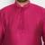 Men's fushia pink viscose blend kurta