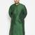Men's green viscose blend kurta
