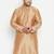 Men's rose gold viscose blend kurta