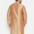 Men's rose gold viscose blend kurta