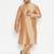 Men's rose gold viscose blend kurta
