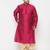 Men's frusia and gold viscose blend kurta and dhoti set