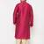 Men's frusia and gold viscose blend kurta and dhoti set