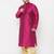 Men's frusia and gold viscose blend kurta and dhoti set