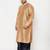 Men's rose gold and navy blue viscose blend kurta and dhoti set