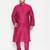 Men's fushia pink viscose blend kurta pyjama set