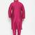 Men's fushia pink viscose blend kurta pyjama set